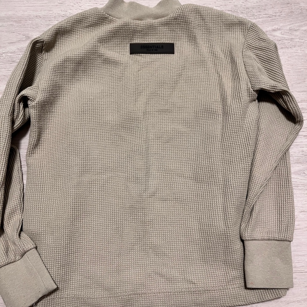 Essentials Fear of God-  Cream Waffle Knit Top